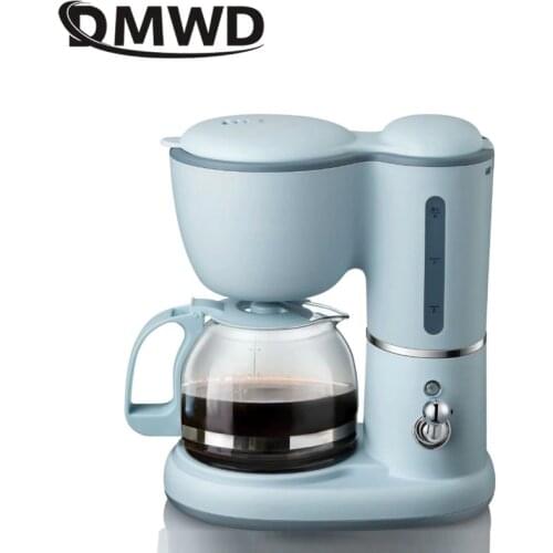 DMWD 600ML Mini American Coffee Machine Fully Automatic Drip Coffee Maker Bubble Tea Maker for Household And Office 220V