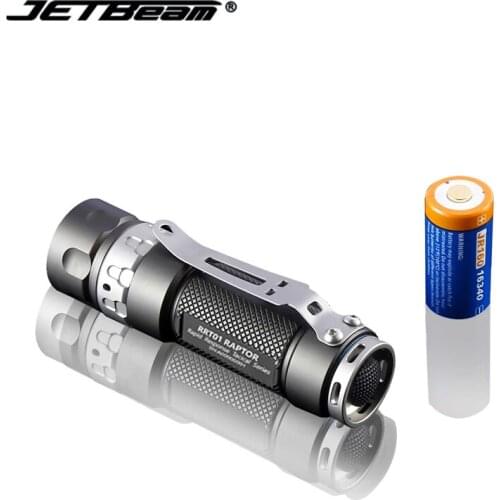 JETBeam RRT01 Flashligh Aopt XP-L or Nichia 219C LED 950LMS With 18650 Rechargeable Battery Tail Tactical Switch EDC Troch Light