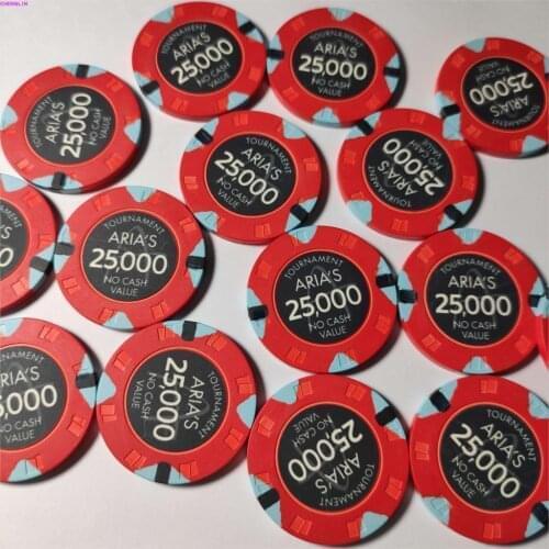 CERAMIC POKER CHIPS WITH NUMBERS