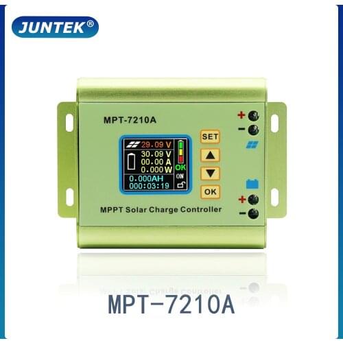 JUNTEK MPT-7210A mppt controller solar battery charger panel digital control boost voltage module charge 24V/36V/48V/60V/72V