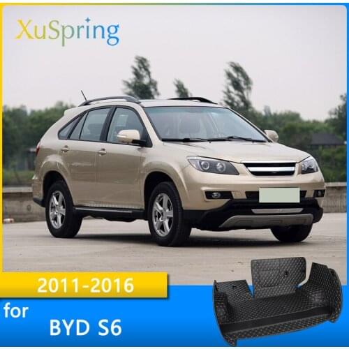 Car Trunk Mat Cargo Liner For BYD S6 2011 2012 2013 2014 2015 2016 5 Seats Rear Tail Durable Boot Cover Protective Styling