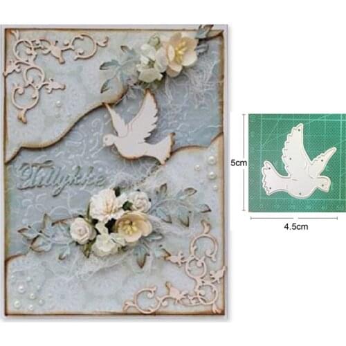 Customized dies Flying Pigeon Dove Metal Cutting Dies Stencil Dies Scrapbooking Paper Card Making Embossing Handmade Craft dies