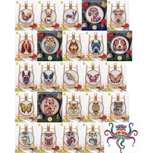 Lovely animals,4 Counted 16CT 18CT 25CT 14CT linen aida Cross Stitch Embroidery kit,needlework Set,childhood Girl and boy kiss