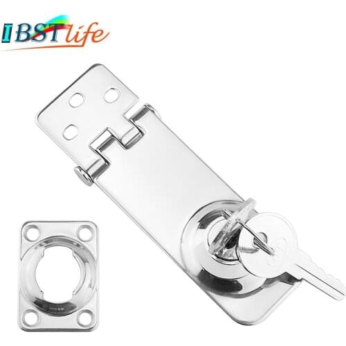 Marine Boat Stainless Steel 304 Locking Hasp Safety Lock Hatch Cabinet Door Cabin Deck Locker Hatch Latch yacht accessories