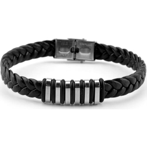 New Arrival Handmade Bracelet Jewelry Men Bracelet Bangles Braided Leather Weave Bangle Fashion Armband Accessories