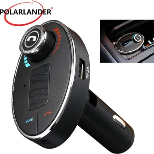 New Bluetooth Handsfree CarKit Bluetooth FM Transmitter MP3 Player Car Kit Charger For Smart Phone