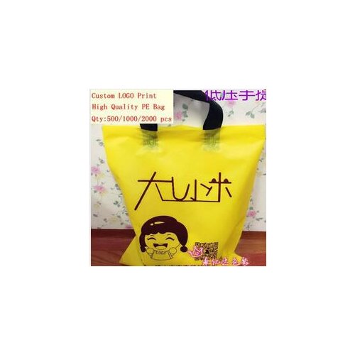 Plastic pe bag with two sides custom LOGO,1000pcs a lot ,good quality,free shipping