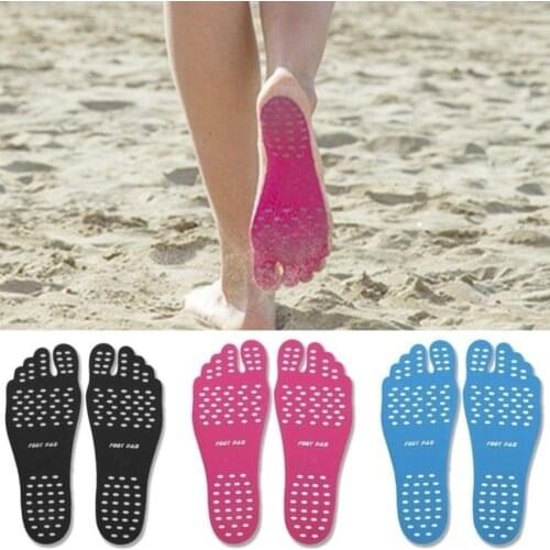 Beach Shoe Invisible Sticker Adhesive Beach Insoles Beach Pads SolesElastic Flexible Pool Barefoot Anti-slip