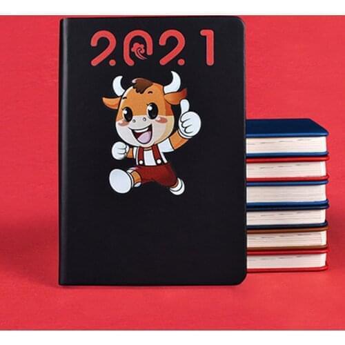 Agenda 2021 Notebook A5 Thicken Organizer Planner Diary 2021 Schedule Notepad Bandage Weekly Monthly Journal Stationery New