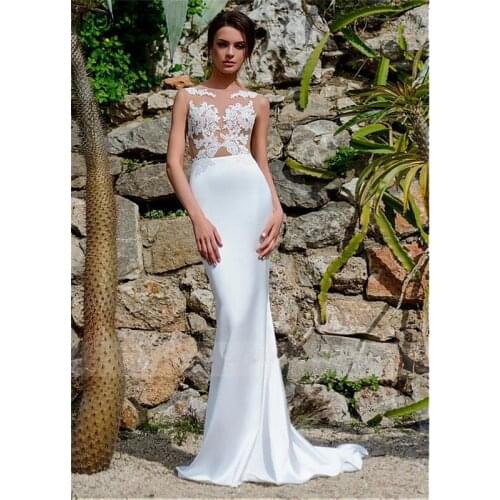 SCALAVENDER Mermaid Silhouette Wedding Dresses