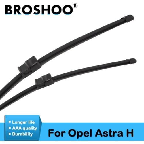 BROSHOO Car Wipers Blade Rubber For Opel Astra H Hatchback/Estate/Caravan/Sporthatch/GTC/Coupe 2004 2005 2006 2007 2008 2009
