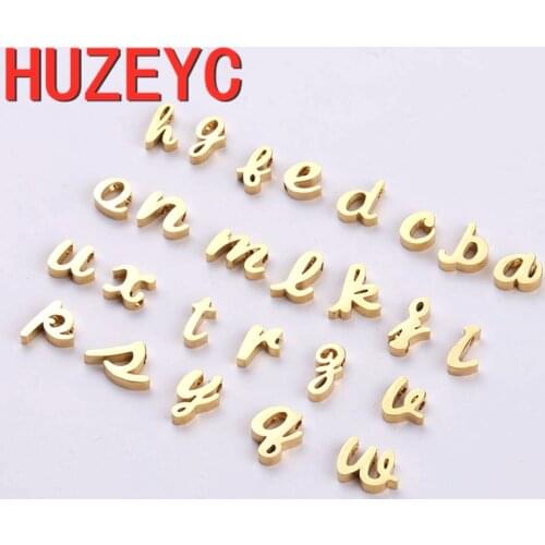 Trend Small 26 Letters Charm 316L Stainless Steel Initials Name Necklaces Women Choker Neckalce Gifts DIY Jewelry Accessories