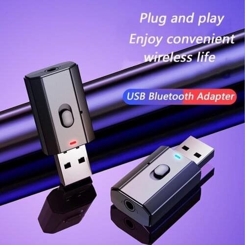 USB Bluetooth Adapter 5.0 4 in 1 Wireless Audio Receiver Transmitter for TV PC Speaker Laptop Home Stereo Car Audio Adapter