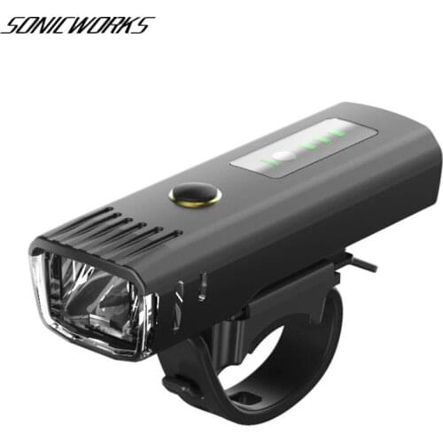 Bicycle Lights Smart Induction Light-sensing ABS Plastic USB Rechargable LED Headlight Outdoor Sports Riding Mountain Bike Light