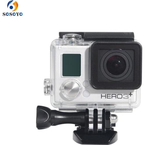 Transparent Waterproof Case shell Housing Underwater 45m Diving Protective Cover For Gopro hero 4 3+ Action camera accessories