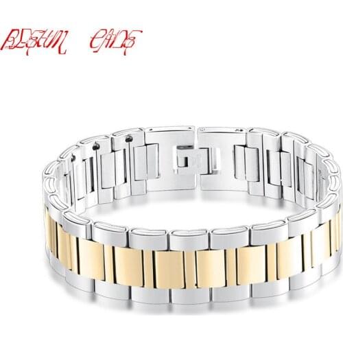 High Quality Titanium Steel Mens Bracelets Jewelry for Best Friends Wristbands
