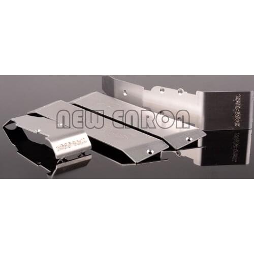 1/10 Stainless Steel Fully Protector Front Rear Chassis Armor Skid Body Plate FOR RC Car Parts Traxxas Old E-Revo Summit