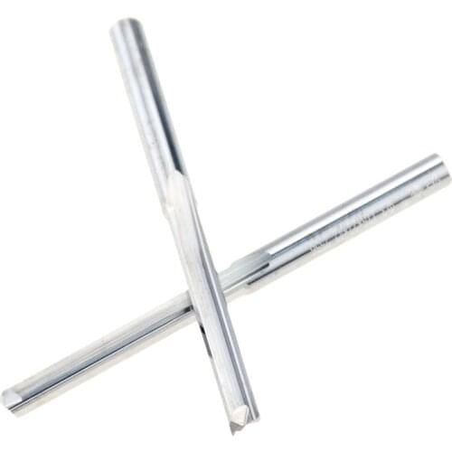 1pc 3.175mm Shank 2 Flute Straight End Mill Carbide CNC Router Bit Engraving Bit Straight Slot Milling Cutter