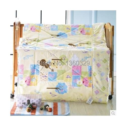 100%Cotton Children Cartoon Summer Quilt Blanket Set 100*150cm Kids Air Conditioner Quilt Bedspreads Kindergarten FreeShipping