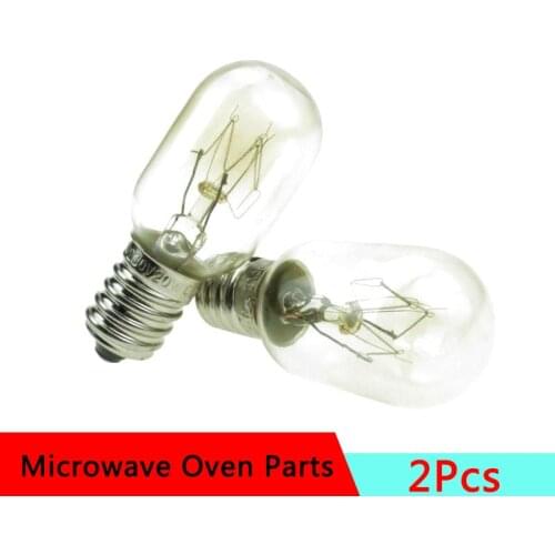 Pack of 2 E14 Base 220V 20W Microwave Light Bulb Lamp Spare Parts for Microwave Oven Accessories