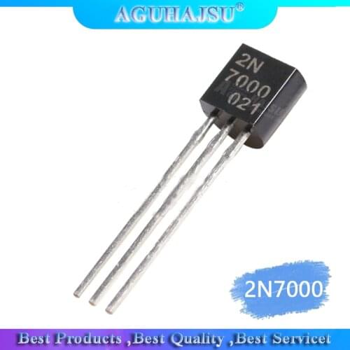 20PCS 2N7000 TO92 Small Signal MOSFET 200 mAmps, 60 Volts N-Channel TO-92 NPN FET MOS tube 60V 0.2A