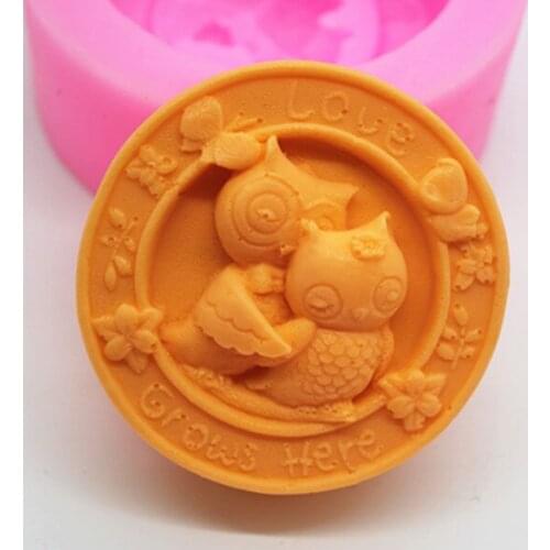 C429 handmade soap mold silicone mold cake decoration candle mould soap mould leiothrix
