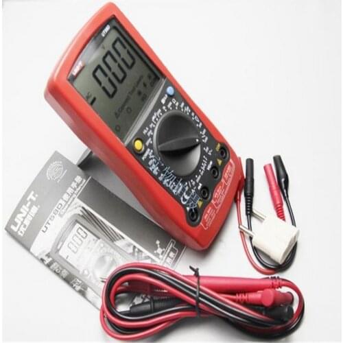 UNI-T UT58D LCD Digital Multimeter Volt Amp Ohm Capacitance Inductance Tester Freeshipping Multimeter Digital Professional