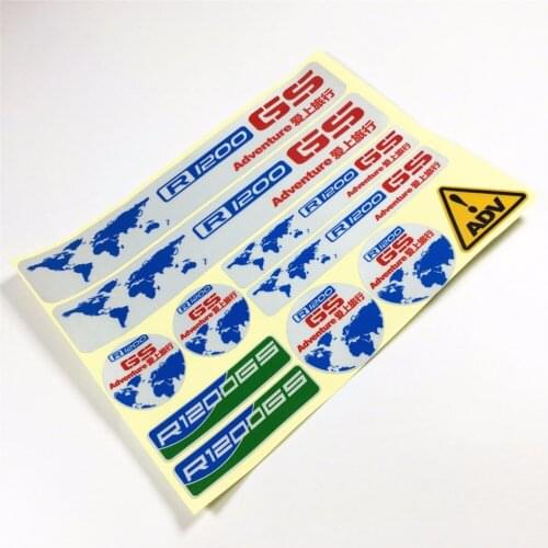 GS ADV Adventure Reflective Car Stickers Safe Driving Motorcycle Sticker Decals for R1200GS F800