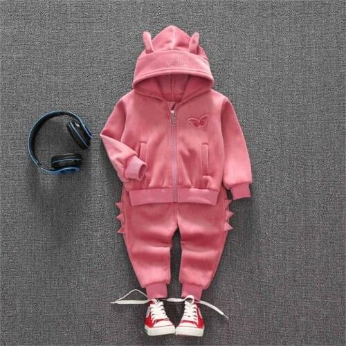 Baby girls clothes sets spring autumn toddler cute hoodies pants 2pcs tracksuits for baby girls infnat casual jogging suits 2020
