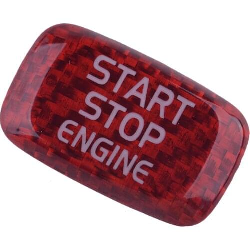 Red Engine Start Stop Switch Ignition Button Cover Trim Cap Sticker Frame Decor Fit for Volvo XC60 V40 V60 S60 S60L XC60 S80L