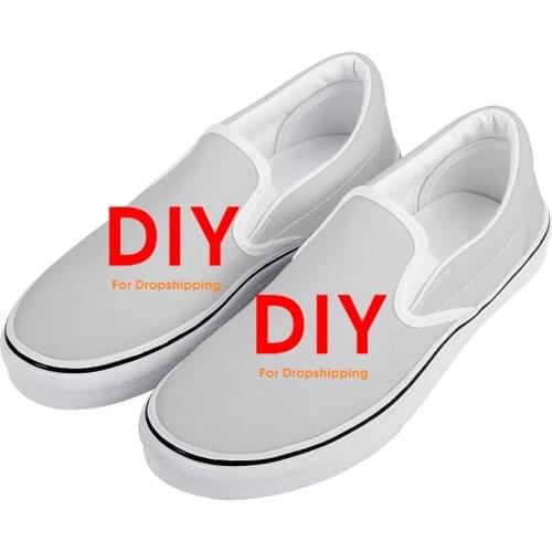 New Custom Slip On Shoes Fashion Comfortable DIY Graphic Sneakers Simple High Quality Solid Color Casual Flat 36-45 Dropshipping