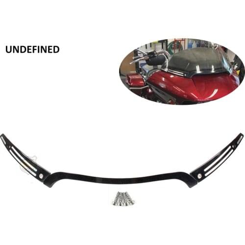 Motorcycle Aluminum CNC Split Windshield Center w/ Side Trim Fit For Harley Road Glide FLTRX 2015 2016 2017 UNDEFINED