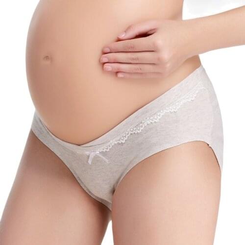 Maternity Underwear Low Waist Low-rise Large Size Seamless Breathable Briefs Women Pregnancy Underwear Female Cotton Lingerie