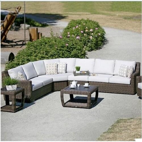 New arrival outdoor all weather garden wicker sofa furniture