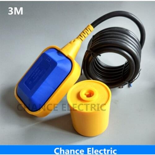 Float Switch Water Level Controller Sensor 3m Hot Sales Square Cable Type Blue Yellow Color Float Switch (CX-M15-2)