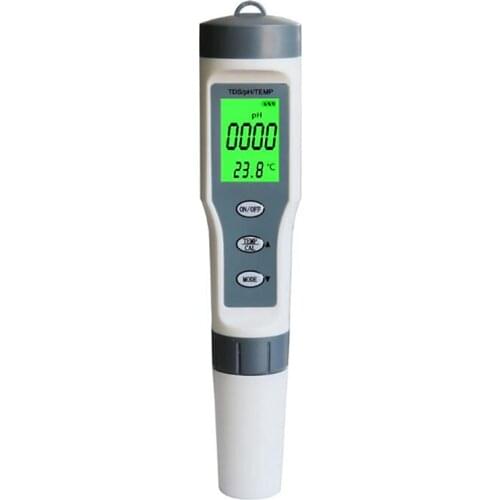 Professional Digital Water Tester 3 in 1 Test Tds/Ph/Temp Water Quality Monitor Tester Kit for Pools Drinking Water