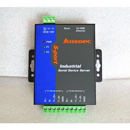 Industrial PoE serial server 2 way 232/422/485 to Ethernet TCP/IP module transparent transmission