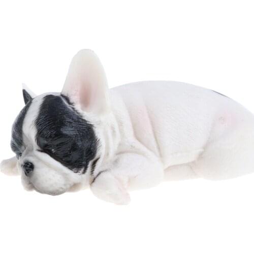 Realistic Plastic Wildlife Jungle Forest Animal - Sleeping Bulldog