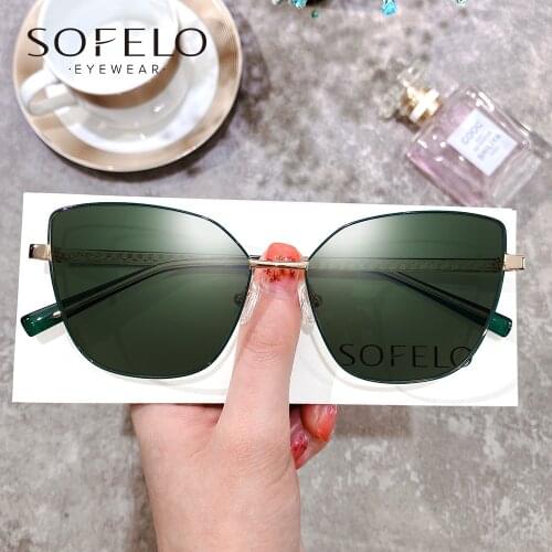 Big Cat Eye Polarized Prescription Sunglasses Women Optical Progressive Sun Glasses For Women Multifocal Bifocal Myopia Eyewear