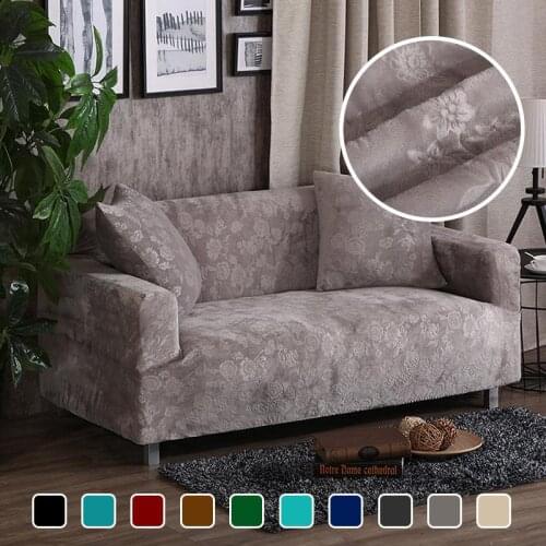 Thick Velvet Sofa Covers Decoration Universal Stretch Elastic Couch Slipcovers Sectional 1/2/3/4 Seater Plush Warm