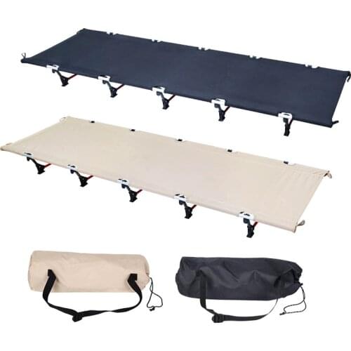Outdoor Ultralight Portable Folding Camping Bed aluminum alloy Folding Bed Backpacking Cot Travel Sleeping Cot Load within 150kg
