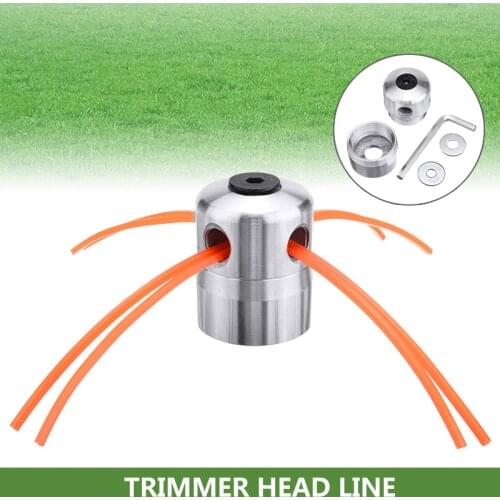 Universal 4 Lines Bump Speed Feed String Trimmer Head Grass Trimmer Lawn Mower Brush Cutter Head Garden Tools