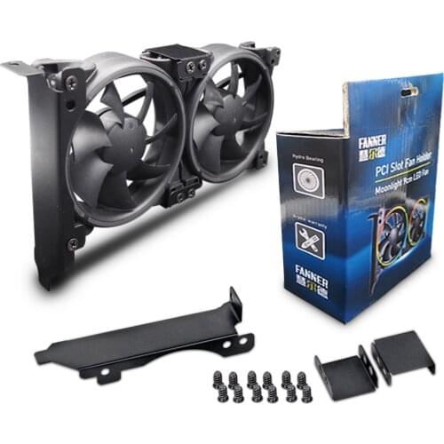 FANNER Universal VGA Cooler Dual 90mm Ultra Quiet Desktop Computer Chassis PCI Graphics Card Double Fan Partner led fans