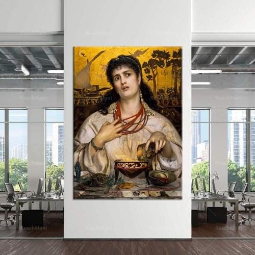 Magic Greek Mythology Retro Witch Rune Wizard Magic Nordic Poster Witchcraft Wall Art Canvas Painting Living Room Frameless Pain