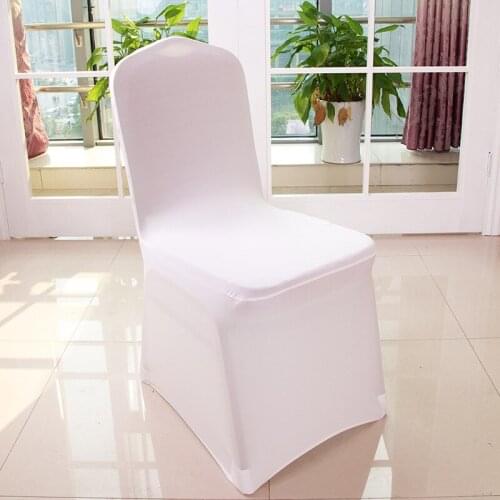 1LOT/100 PCS Universal Stretch Polyester Spandex Wedding Party Chair Covers for Weddings Banquet Hotel Decoration Decor