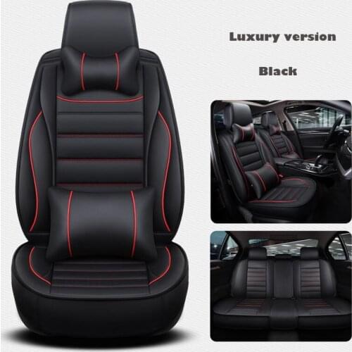 2018 New PU Leather car seat covers For Nissan Qashqai Murano X-trail Tiida car seats protector car cushion Auto Interior stylin