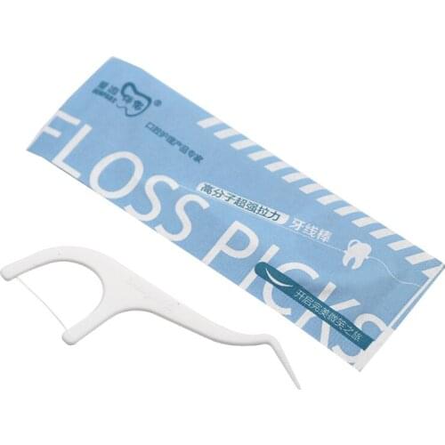 40pcs Dental Floss Picks High Strength Flosser Floss Picks Oral Teeth Care Tools Teething Cleaning Whitening Toothpick Flosser