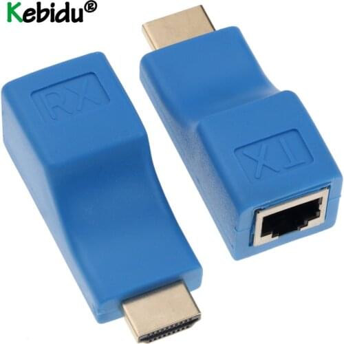 4k HDMI-compatible Extender RJ45 Ports LAN Network HDMI-compatible Extension Up To 30m Over CAT5e / 6 hotUTP LAN Ethernet Cable