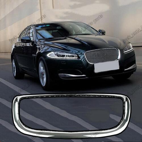 Car Parts ABS Chromed Front Hood Grille Grill Frame Exterior Fit For Jaguar XJL