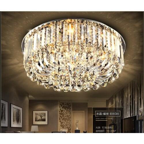 Free Shipping Modern Ceiling Lamp Dia800/Dia680/Dia500*H300mm K9 Crystal Ceiling Lamp crystal , Home Decoration Crsytal Lighting